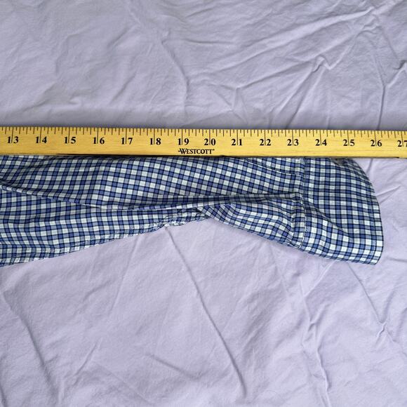 Jeremy Argyle NYC Men's sz Large Blue Plaid Button Down Shrt Long Sleeve Cotton - Picture 11 of 11